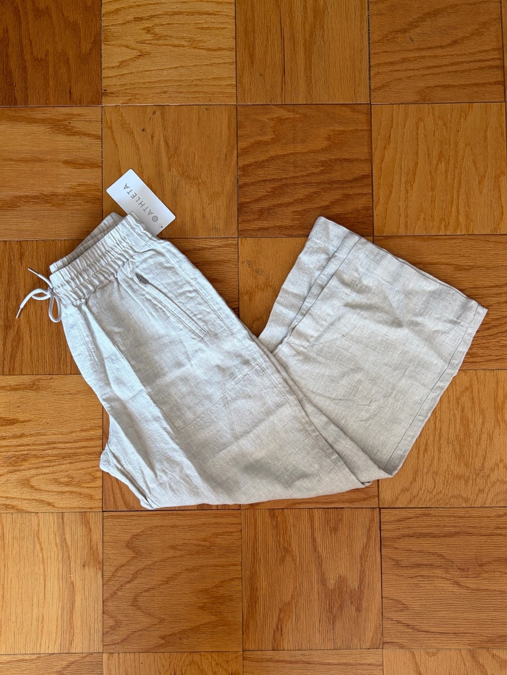 Athleta Retreat Linen Wide Leg Pant